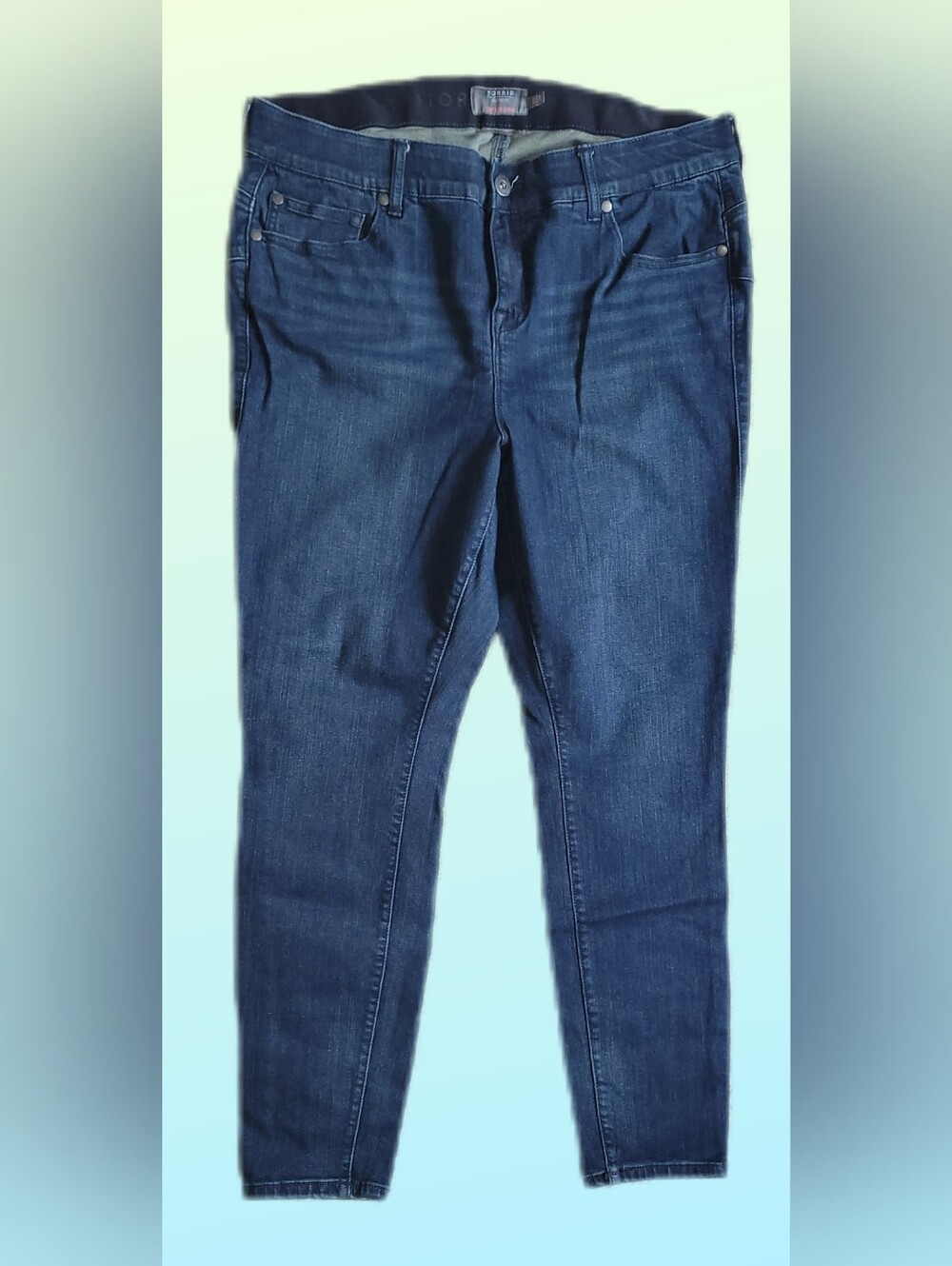 TORRID BOMBSHELL SKINNY 18R Women's Dark Blue Stretch Jeans